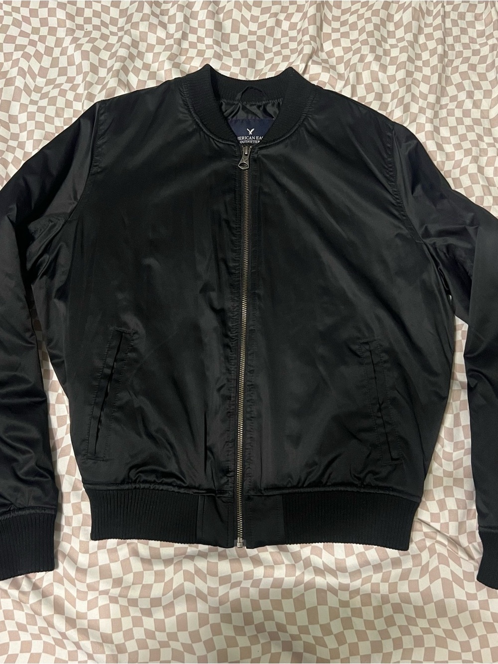 American Eagle Outfitters Black Bomber Jacket